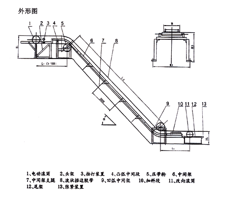 鏈板式輸送機(jī)結(jié)構(gòu)圖